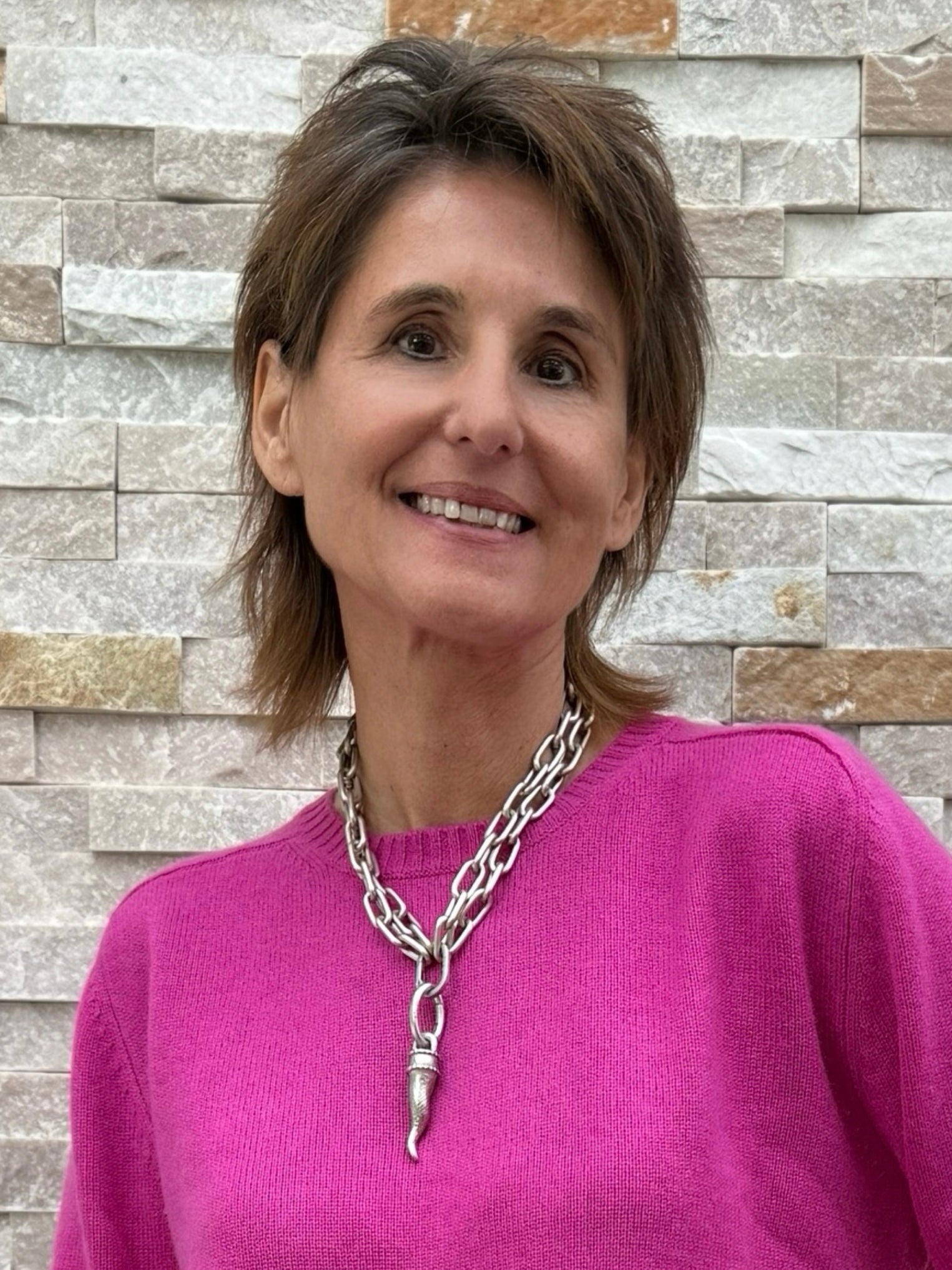 Schmuckanhänger Corno Argento HORN matt Silber