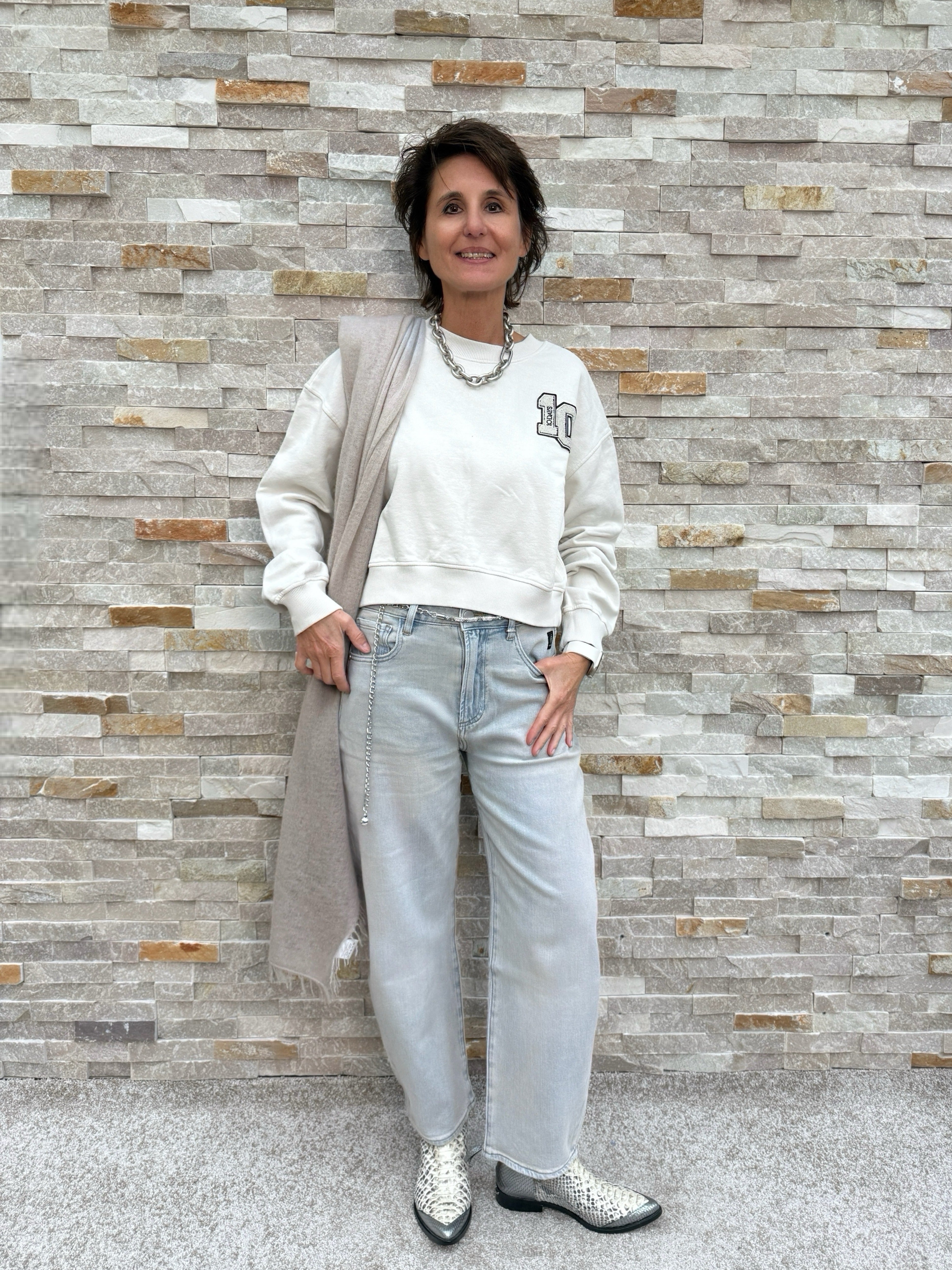 O-Shape Jeans YOANA in Sunrice Blue