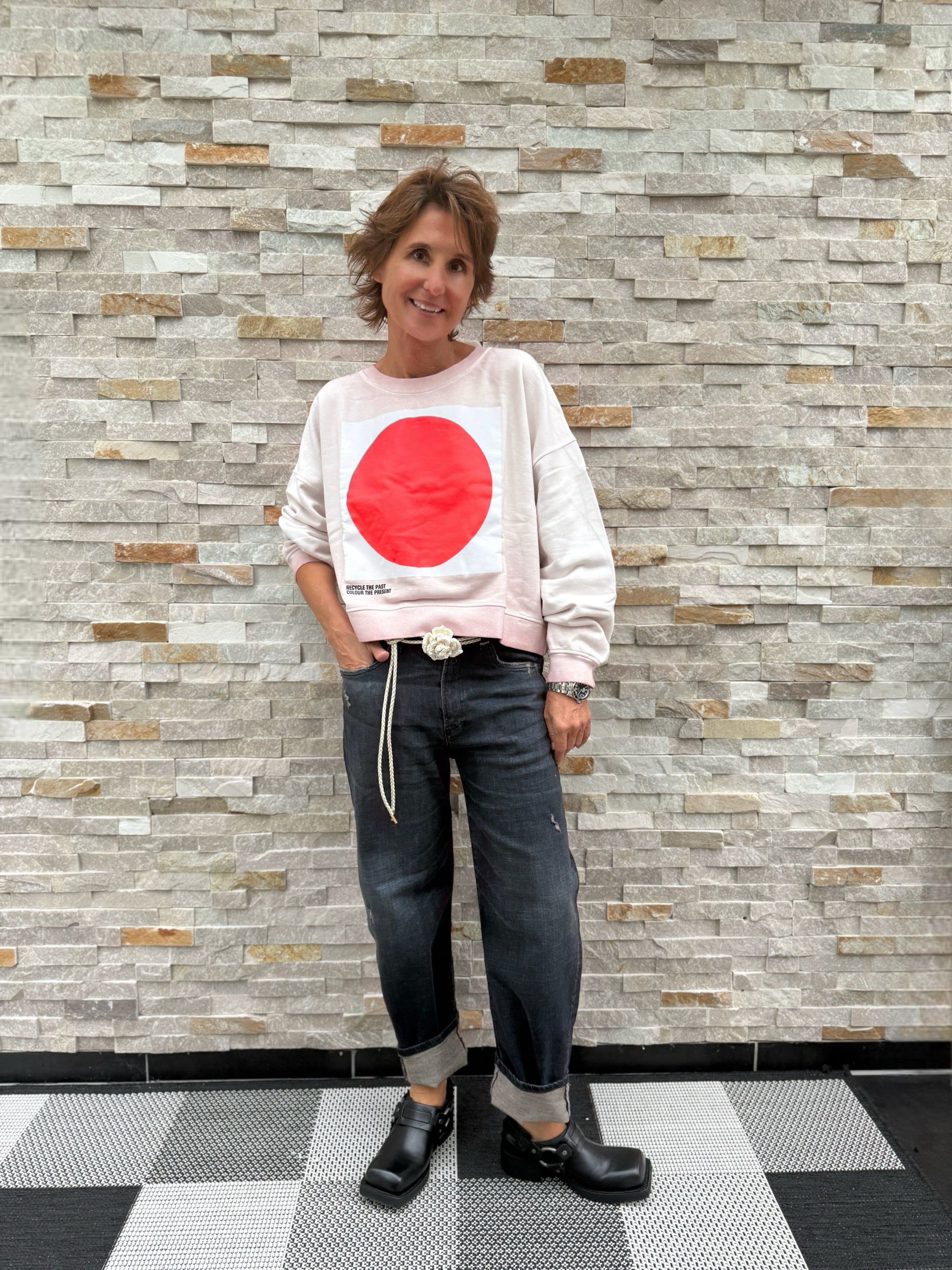 Sweatshirt GRAZ Organic in Rosa Secco