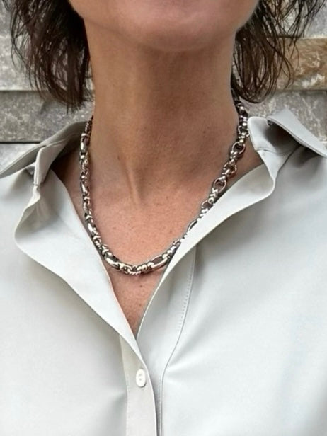 Giederkette Eighty 45cm Silber