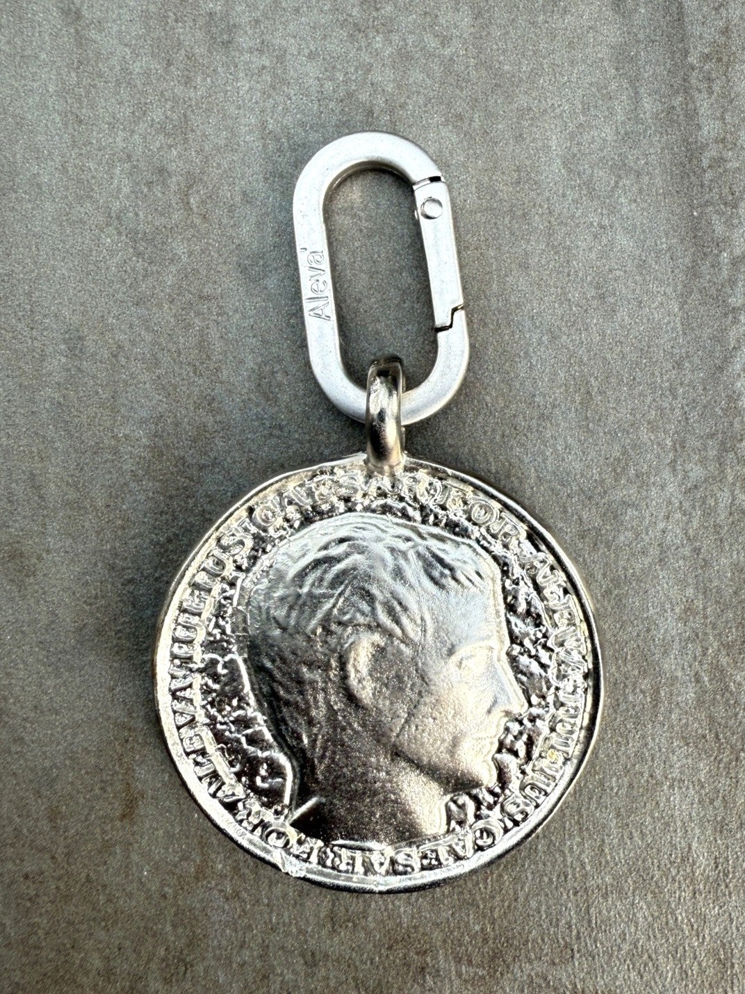 Großer Schmuckanhänger "Münze" Ciondolo Moneta Silber