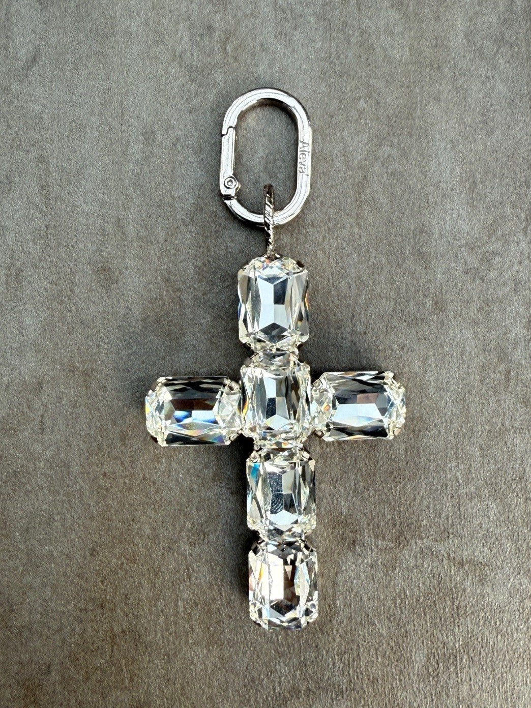 Schmuckanhänger Croce Princess großes Kreuz Christal-Silber