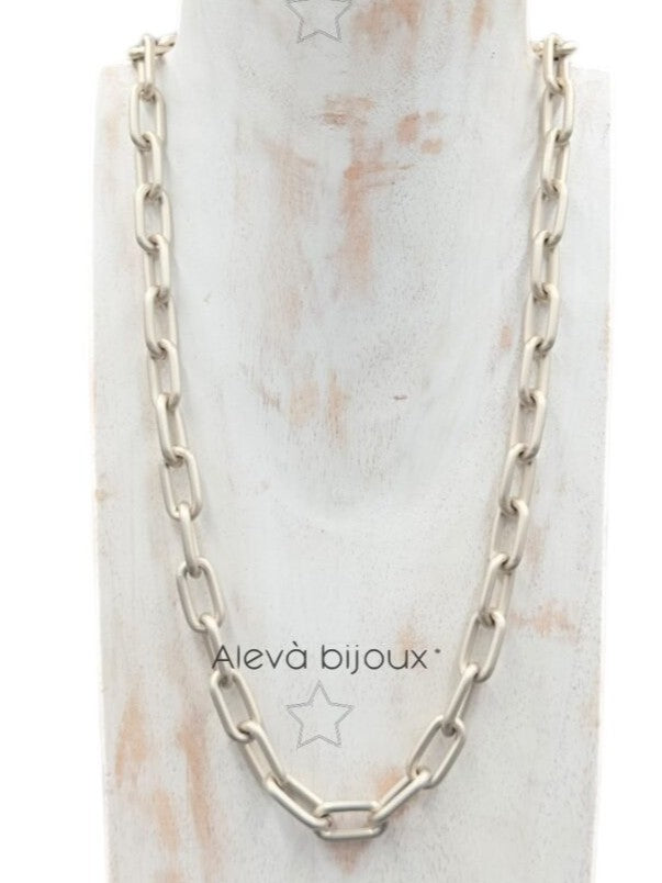 Mittellange Halskette Sorrento slim 65cm Silber