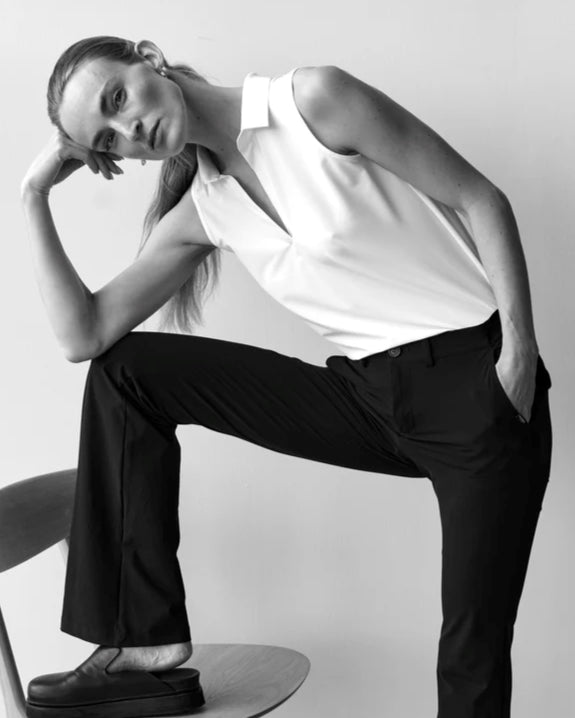 Blusenshirt RENO mit Kragen Weiß