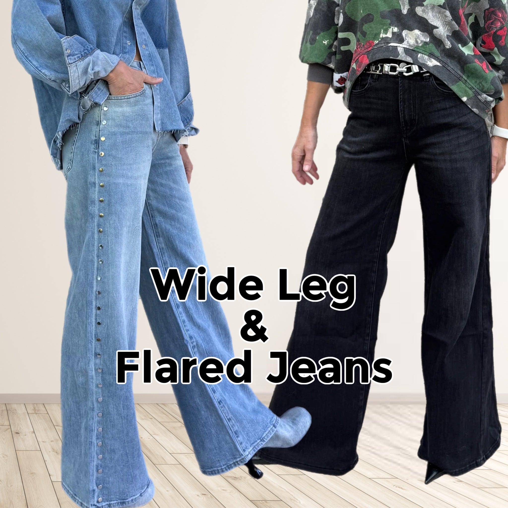 Wide Leg & Flared Jeans