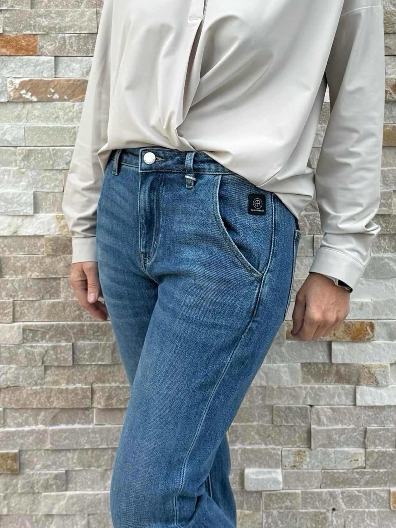 Chino Jeans JACKY in Maya Blue