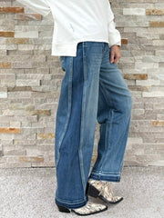 O-Shape Jeans NORALIE Contrast Denim Blue