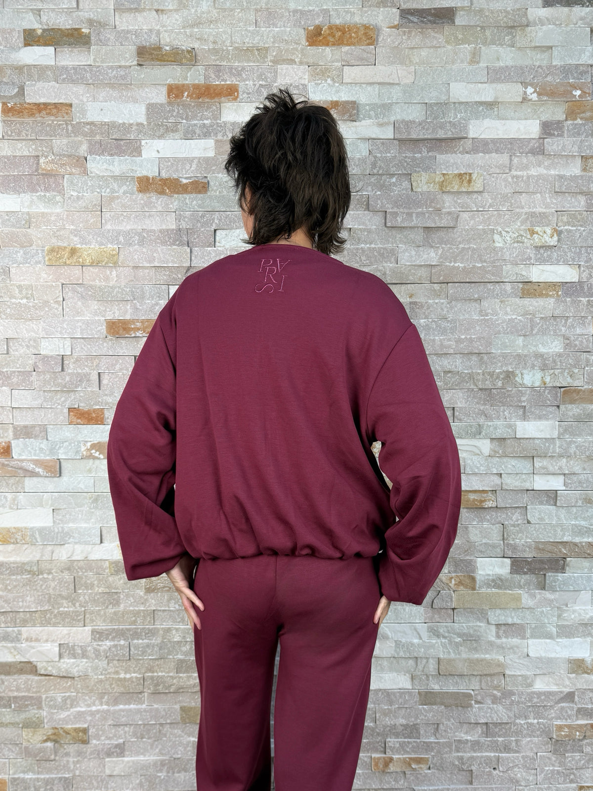 Scuba Balloon Blouson in Bordeaux