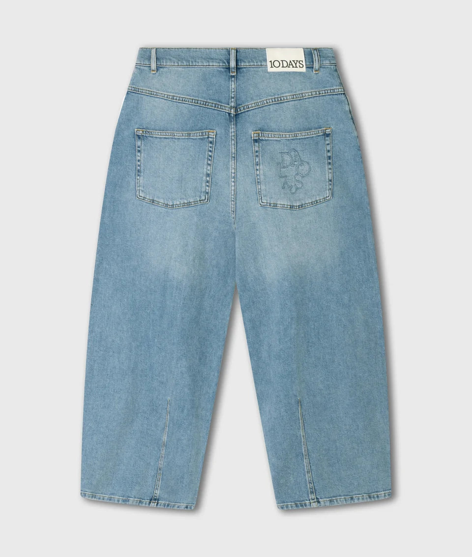 Barrel Jeans wide tapered denim pants Blue