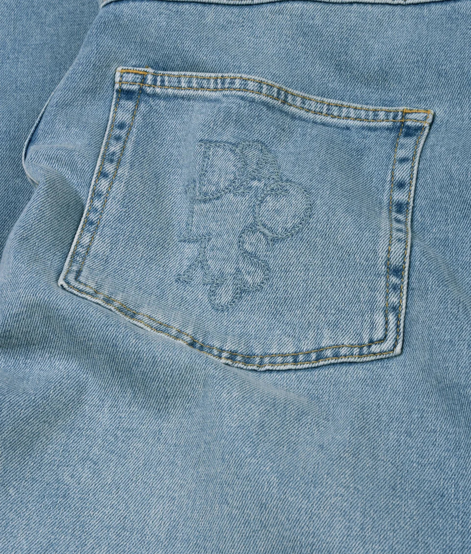Barrel Jeans wide tapered denim pants Blue