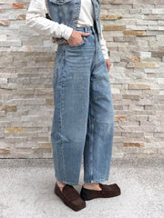 Barrel Jeans wide tapered denim pants Blue