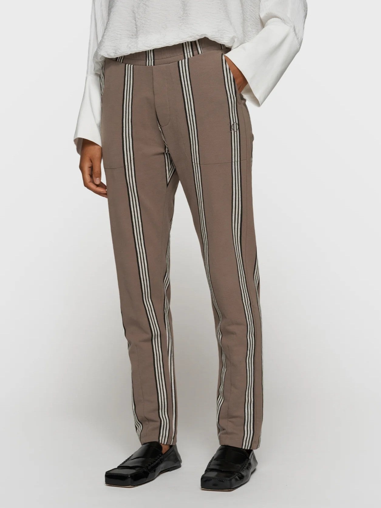 Easy Streifen Hose in Moonrock