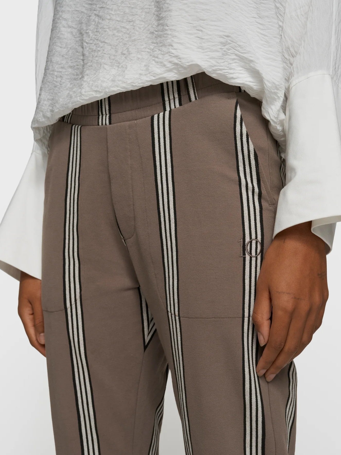 Easy Streifen Hose in Moonrock