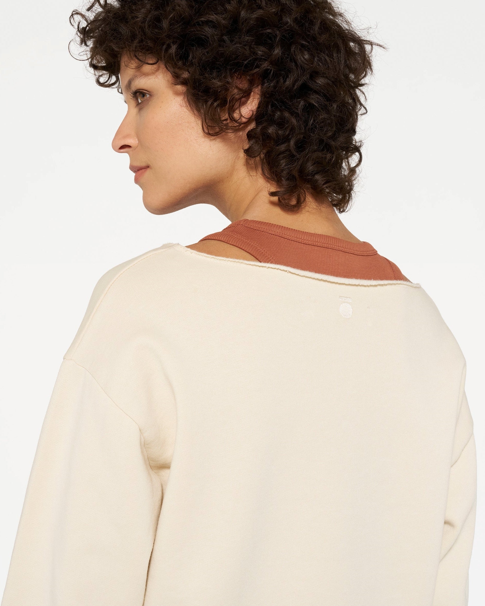 Sweatshirt mit Aufdruck "Sabbatical" Beige