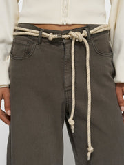 Kordel Gürtel in Ecru