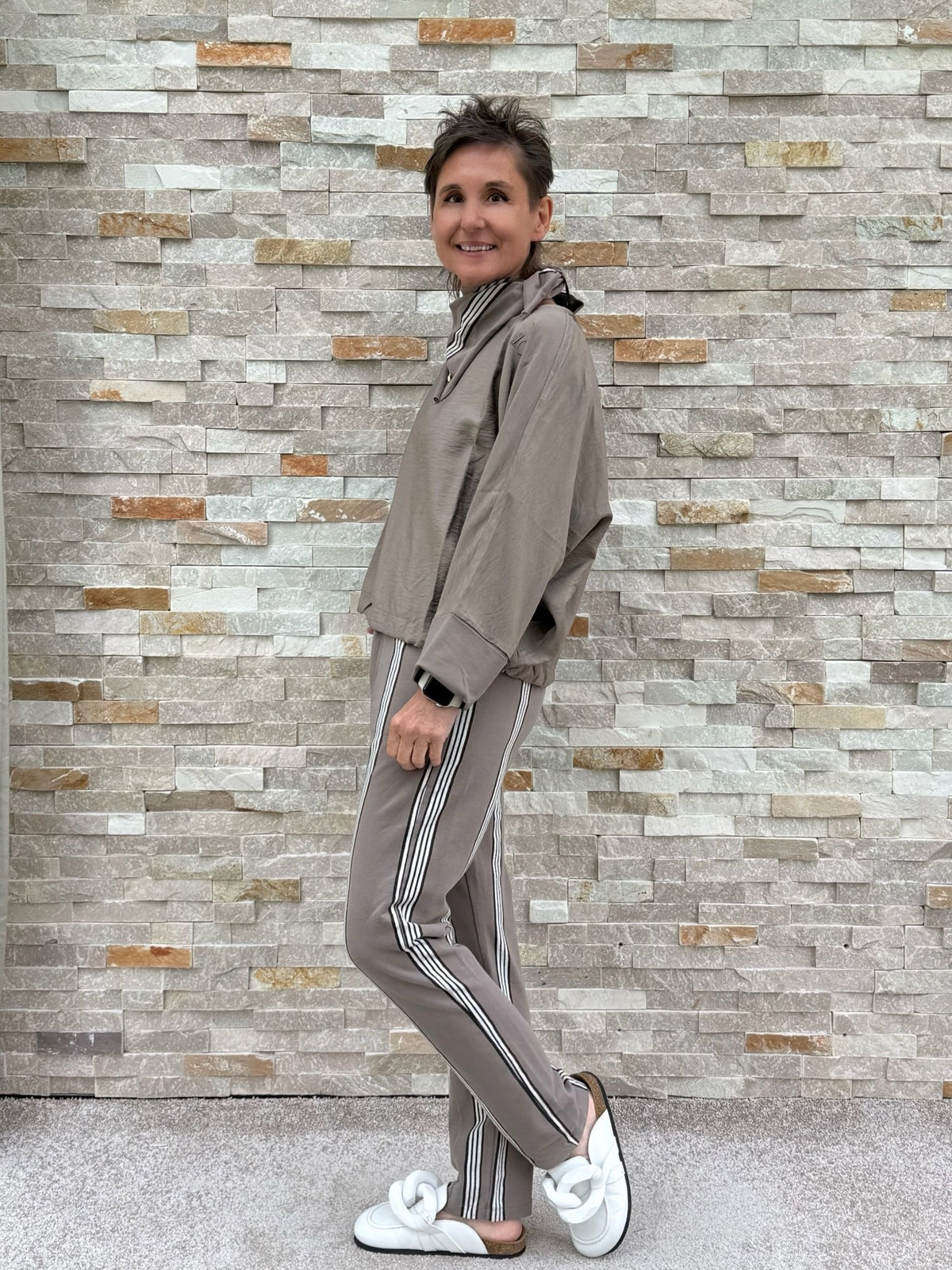 Batwing Blouse-Shirt in Moonrock
