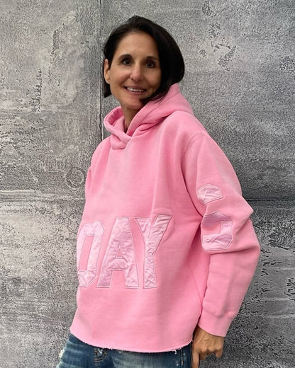 Statement Hoodie mit 10DAYS Logo in Pink