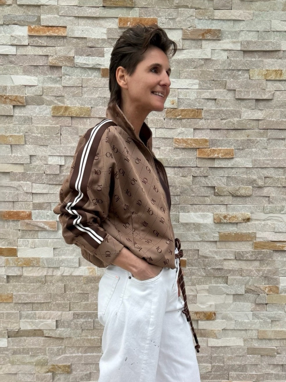 Blouson Track Jacket Monogram in Toffee