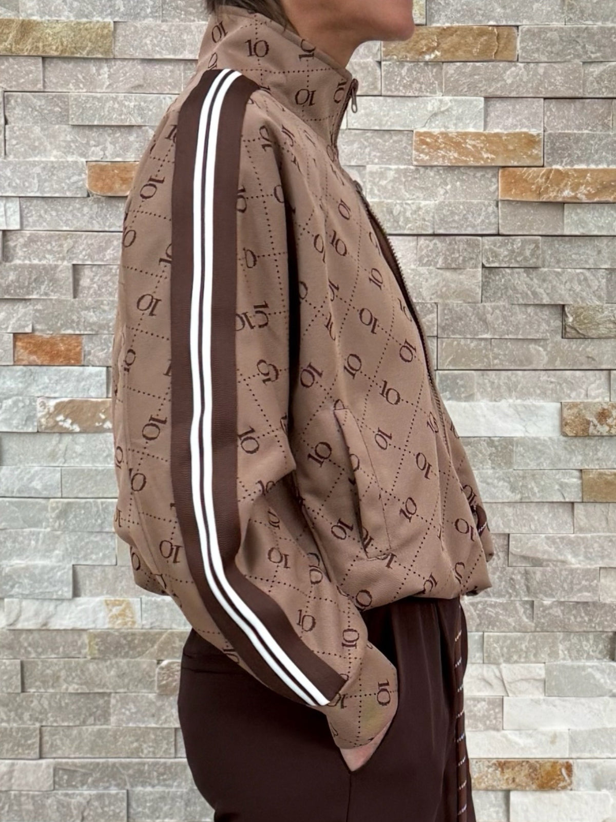 Blouson Track Jacket Monogram in Toffee