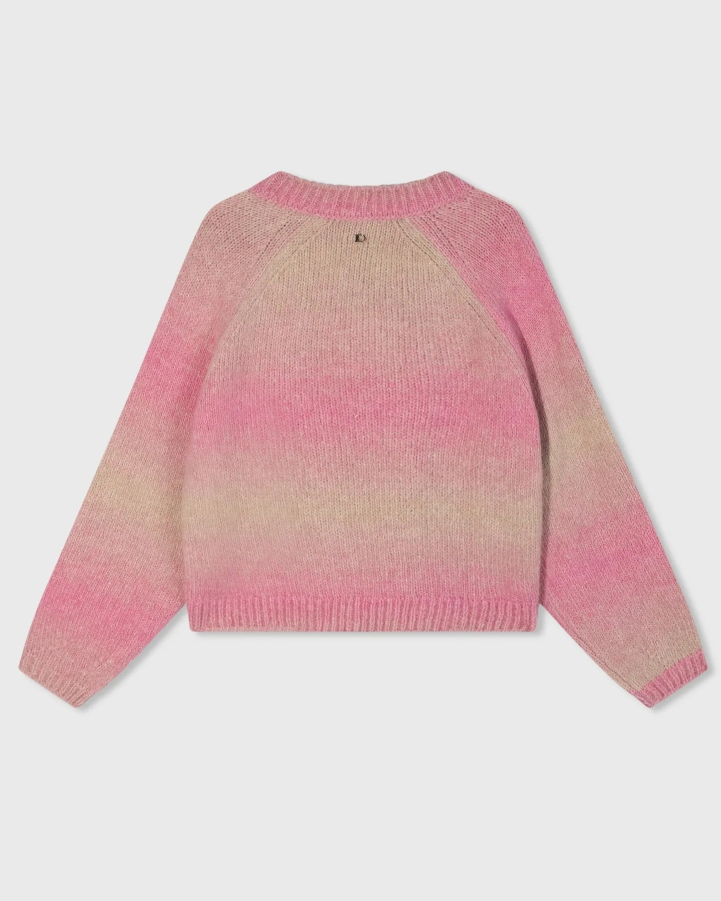 Pullover mit Farbverlauf Alpaka-Mix Pink-Beige