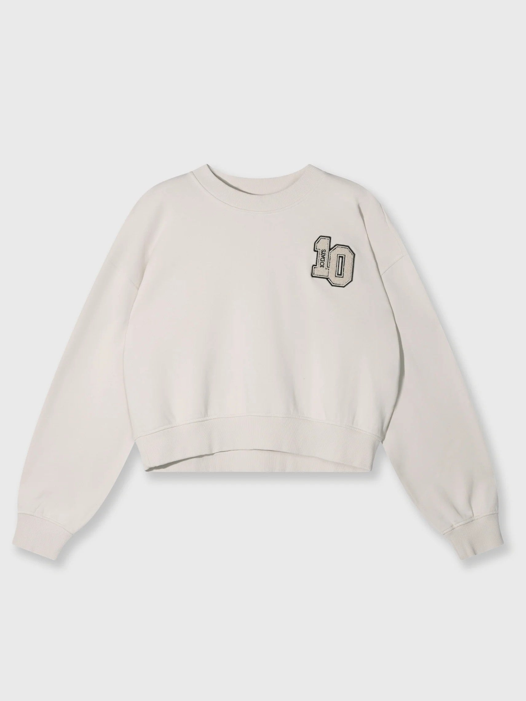 Cropped sweatshirt with 10-patch in cleansing kit