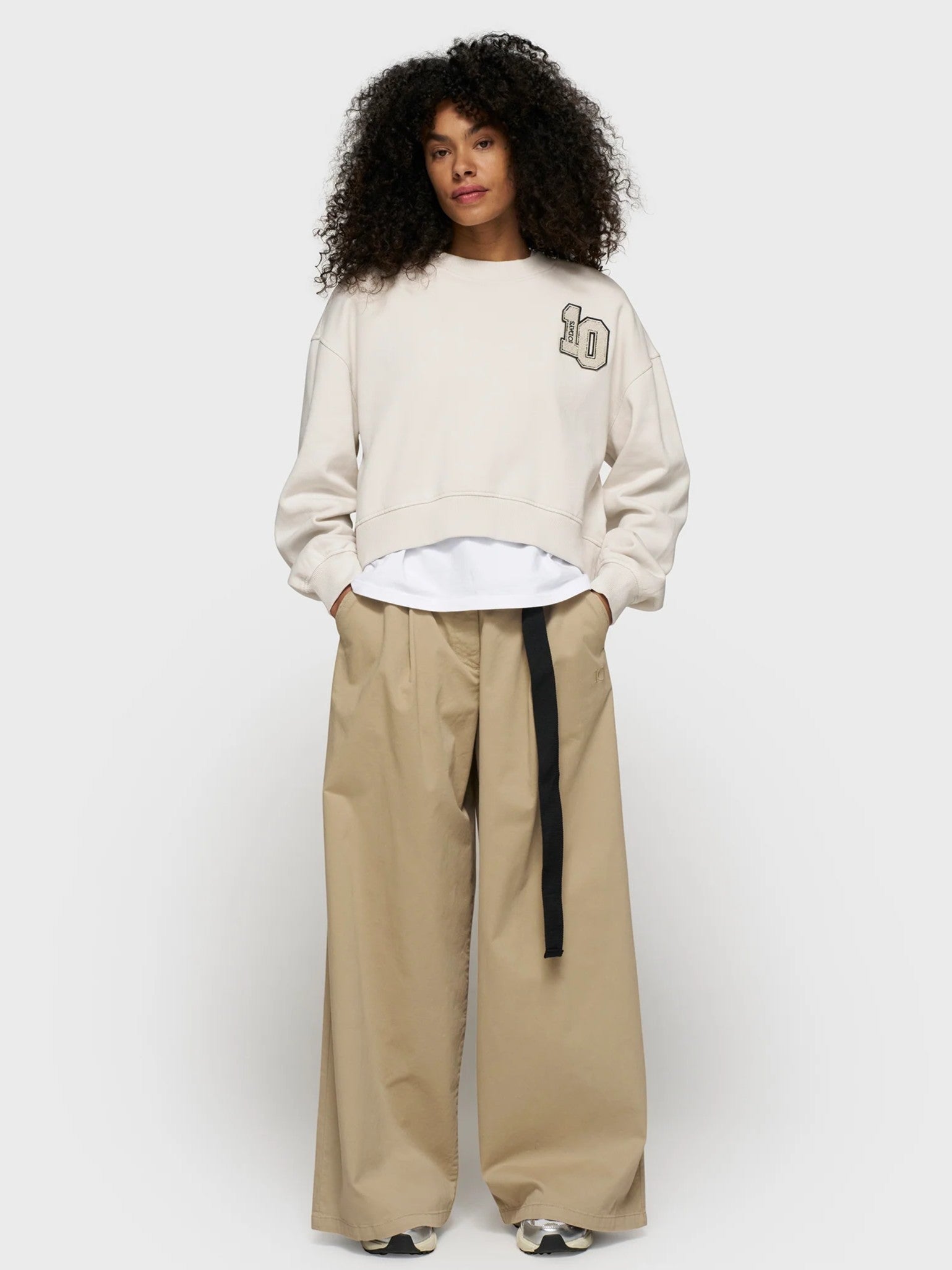 Cropped Sweatshirt mit 10-Patch in cleansing kit