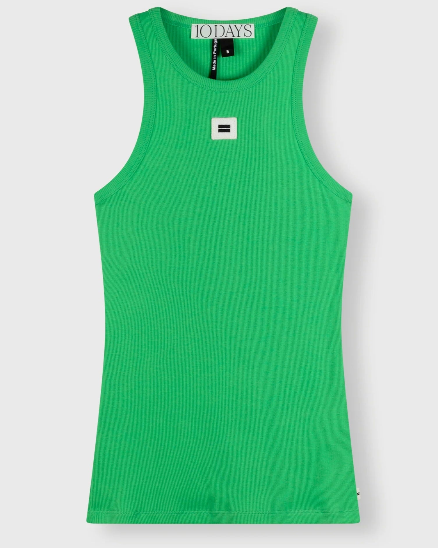 Tank Top Rippe Apfelgrün