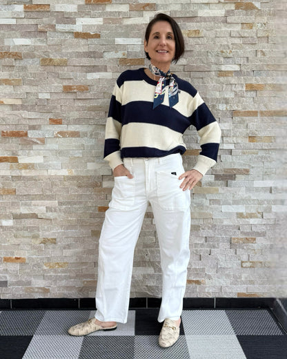Jeans ISABELLA O-Shape in Offwhite