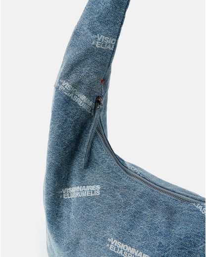 Hobo Bag MILDRED mit ER Logo Mittelblau