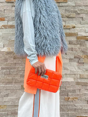 Cosmetic Bag Puffer Beauty Bag ALLI:SON volt orange
