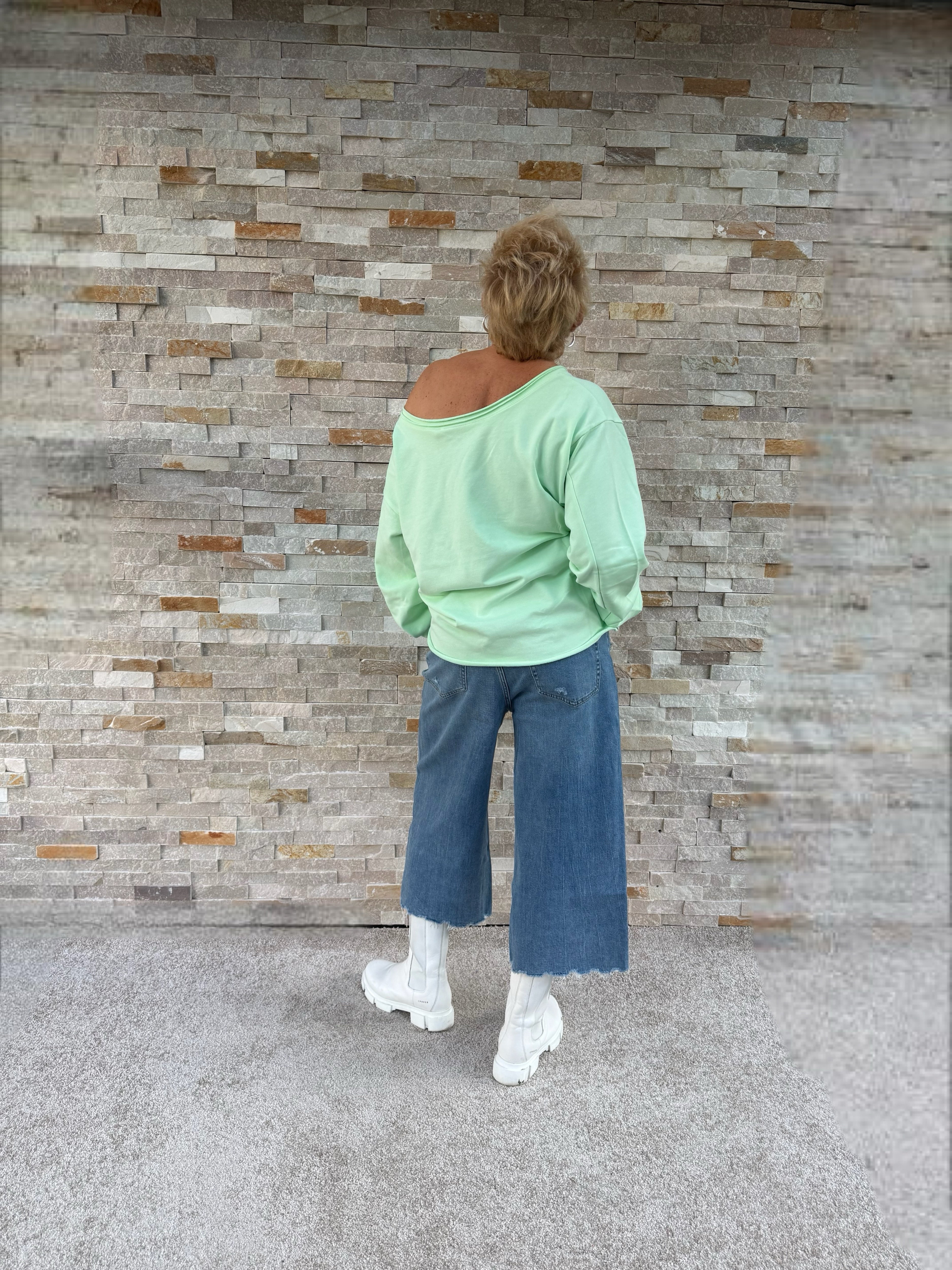 Oversized Sweatshirt WINIFRI in Mintgrün
