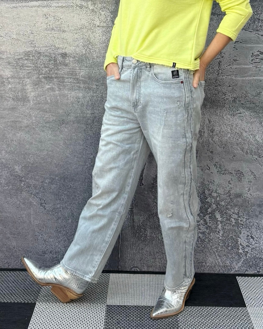 Jeans YOANA O-Shape in Snow Grey