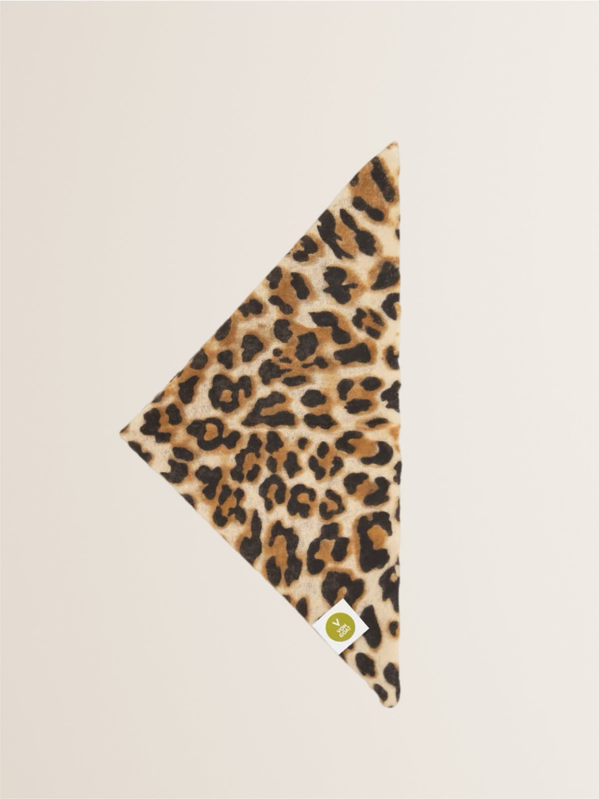 Cashmere Bandana LEO Camel-Black