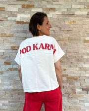 Sweatshirt ohne Arm GOOD KARMA Ecru