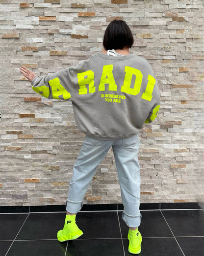 Oversized Sweatshirt SKY Paradise Rückendruck Rock Ridge