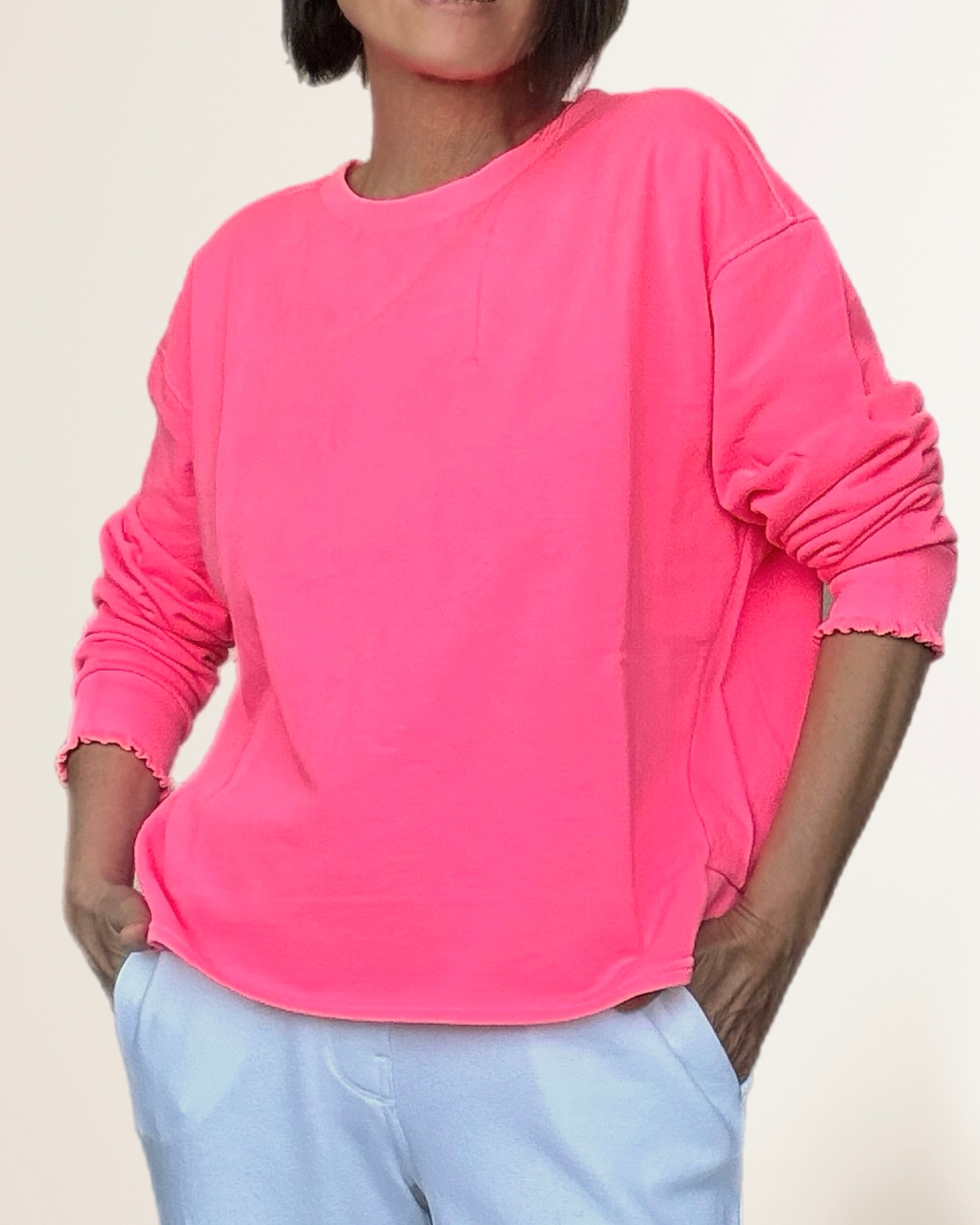 Sweatshirt ROSE Neon Pink