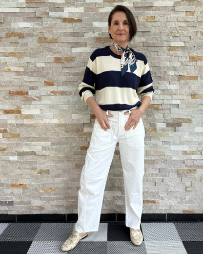 Jeans ISABELLA O-Shape in Offwhite