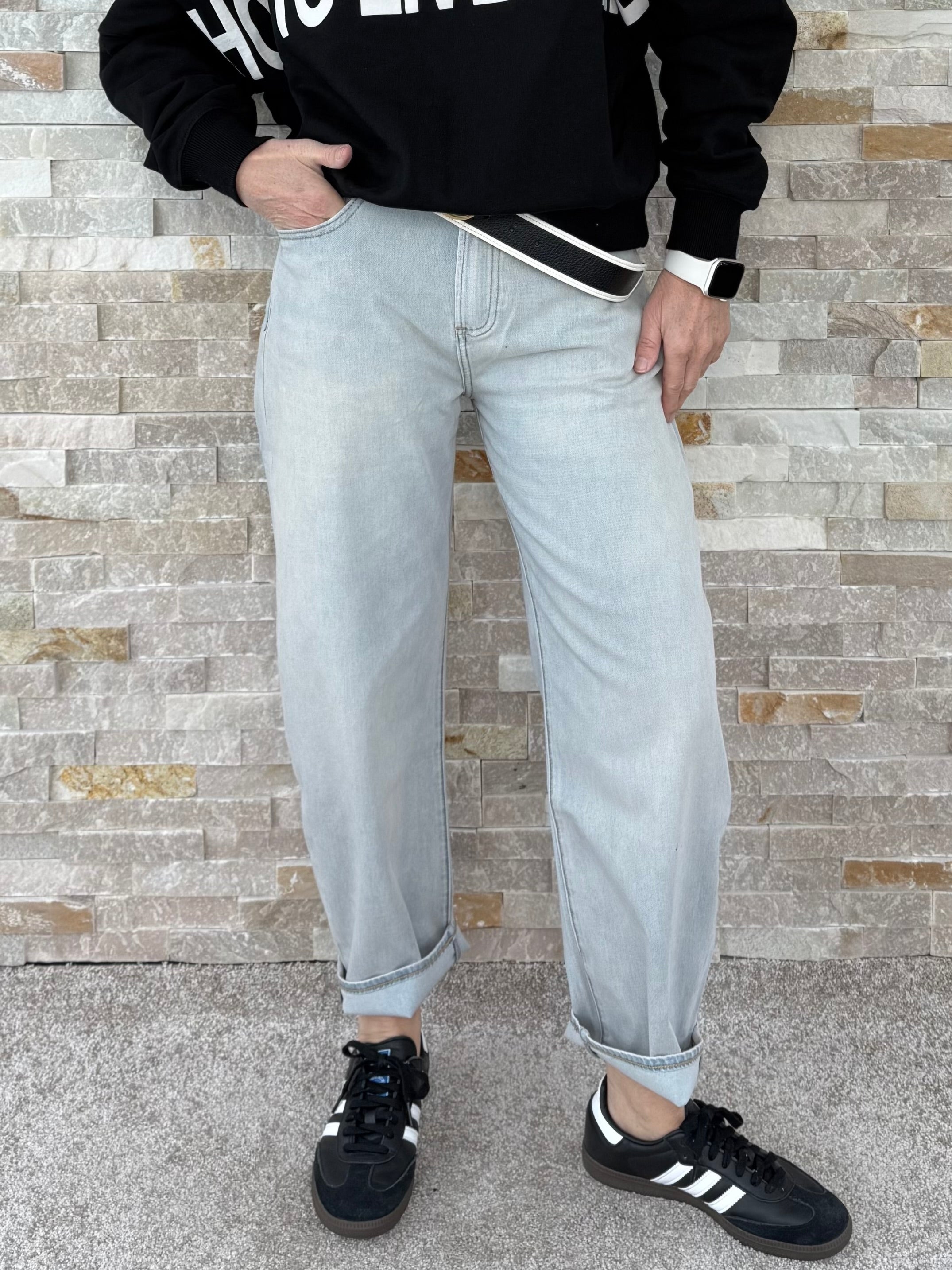 YOANA O-Shape Jeans spirit blue / dirty Hellblau