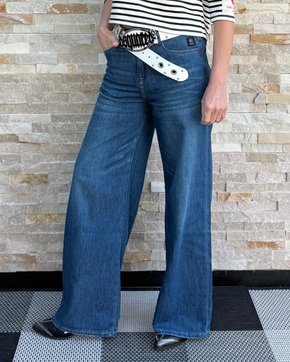 Wide Leg Jeans KALEA Carton Blue