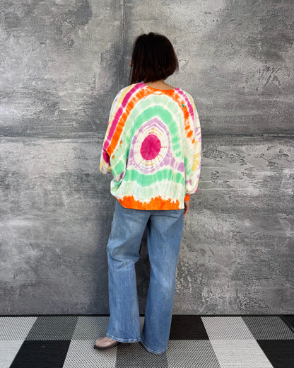 Oversized Batik Sweatshirt MOA Bio Baumwolle Multicolor