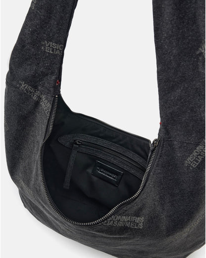 Hobo Bag MILDRED mit ER Logo Demin Black