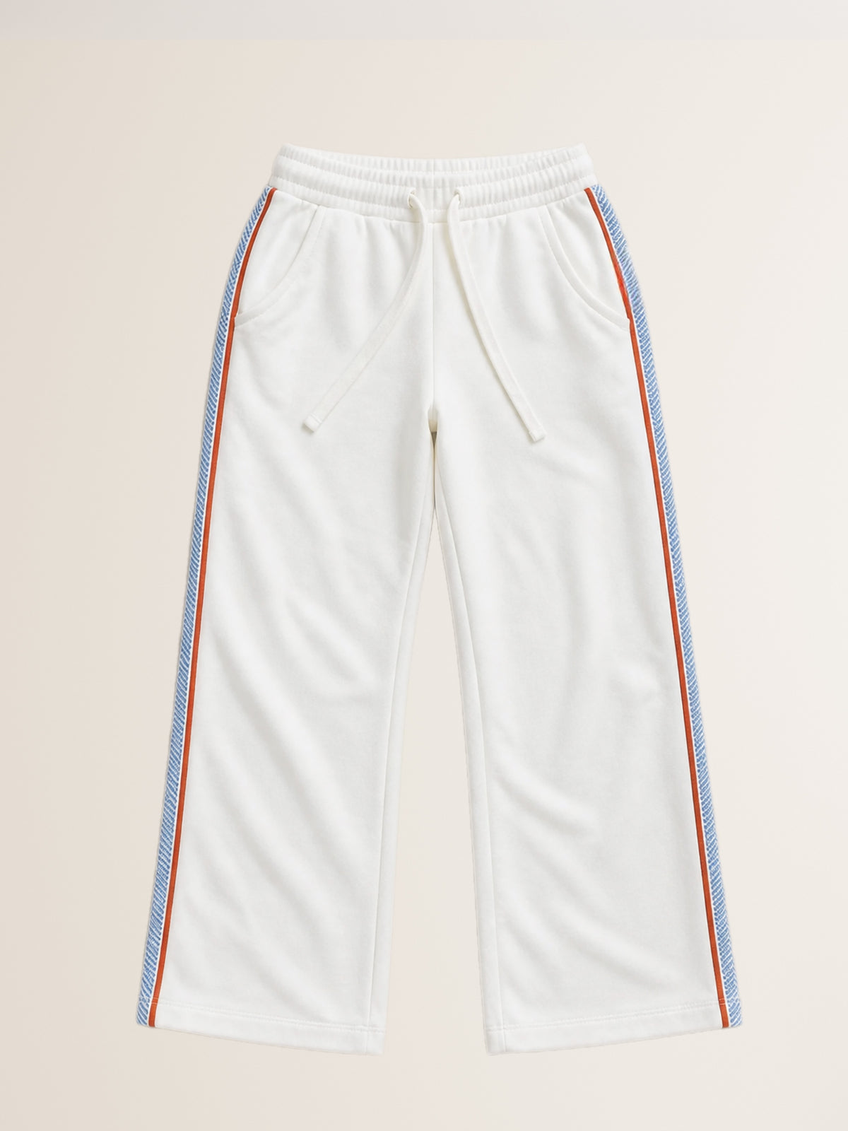 Track Pants OUMARLEY mit Seitenstreifen in chalk
