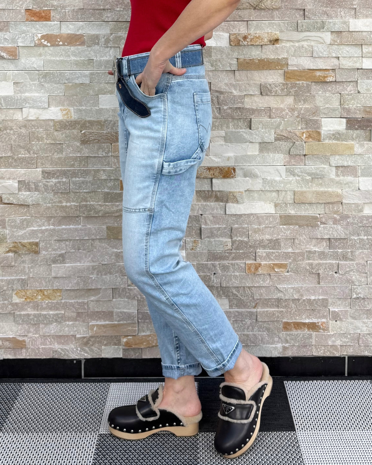 Jeans loose fit UNION light blue