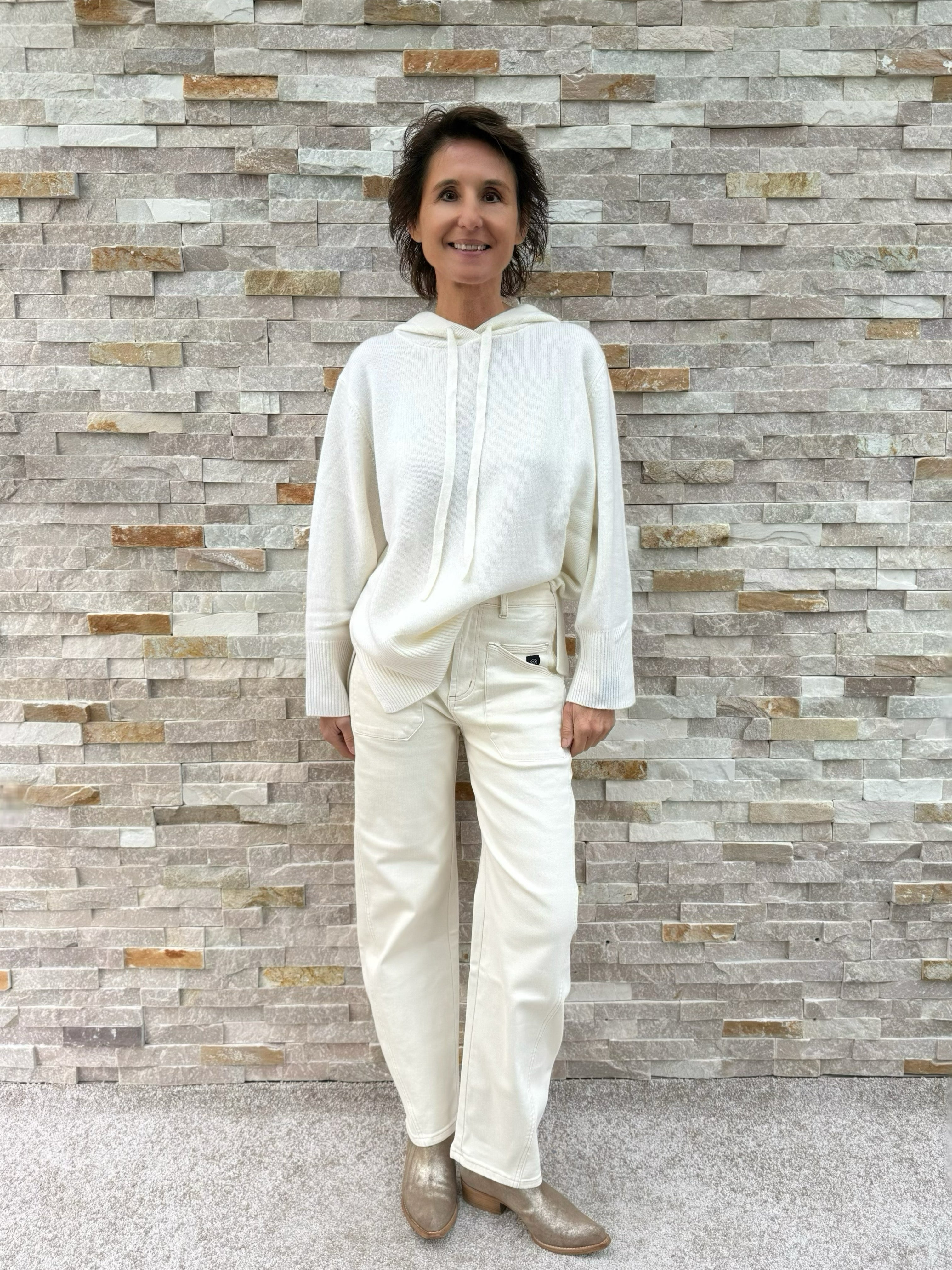 O-Shape Jeans ISABELLA Color Denim in Ecru