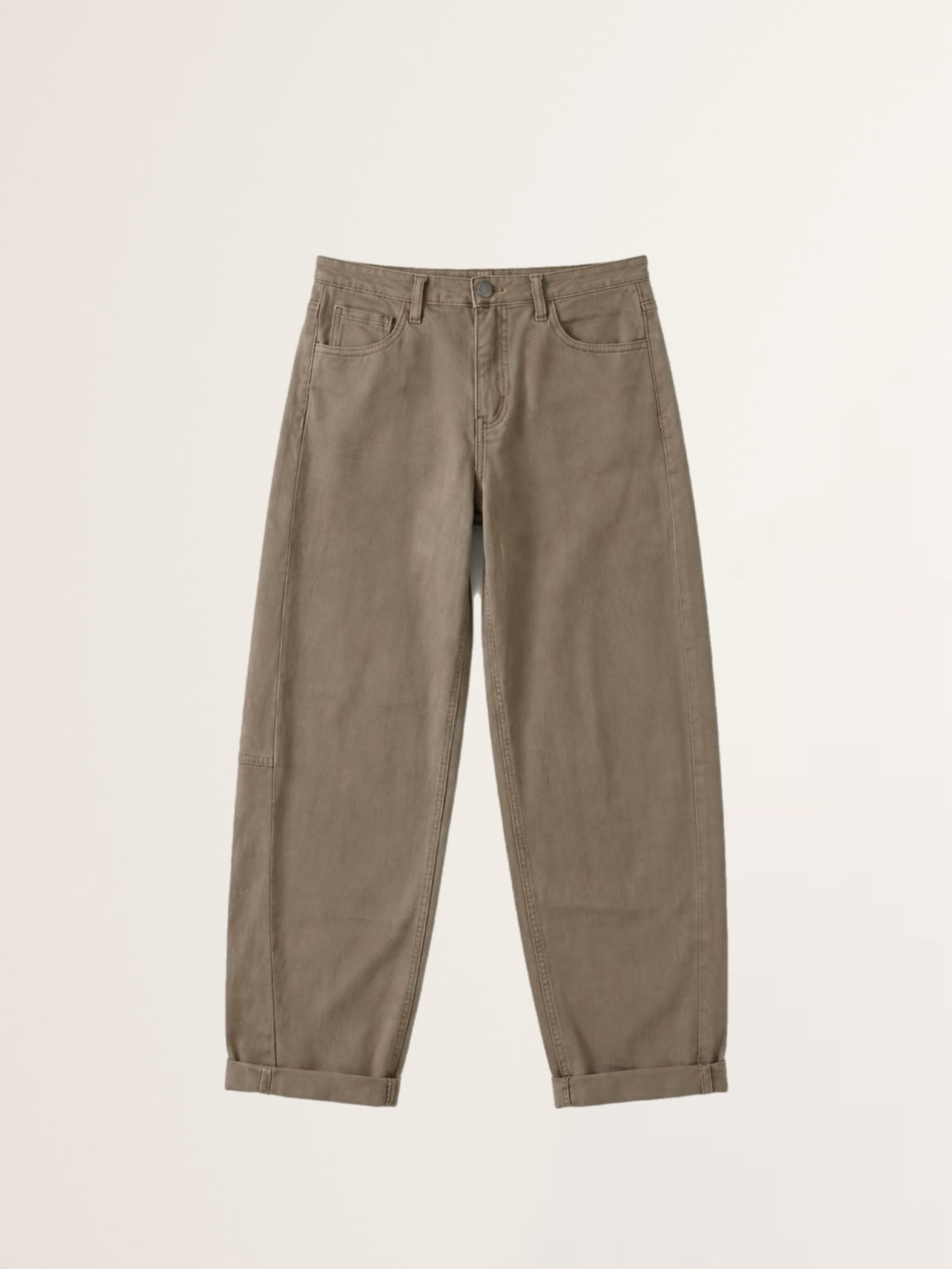 Barrel Jeans O-Shape in  Mocha Mousse