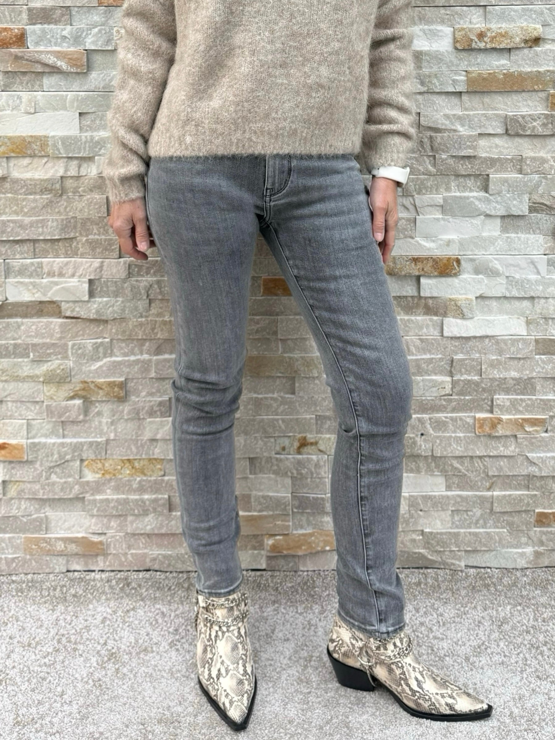 Skinny Jeans MANOU in Medium Grey
