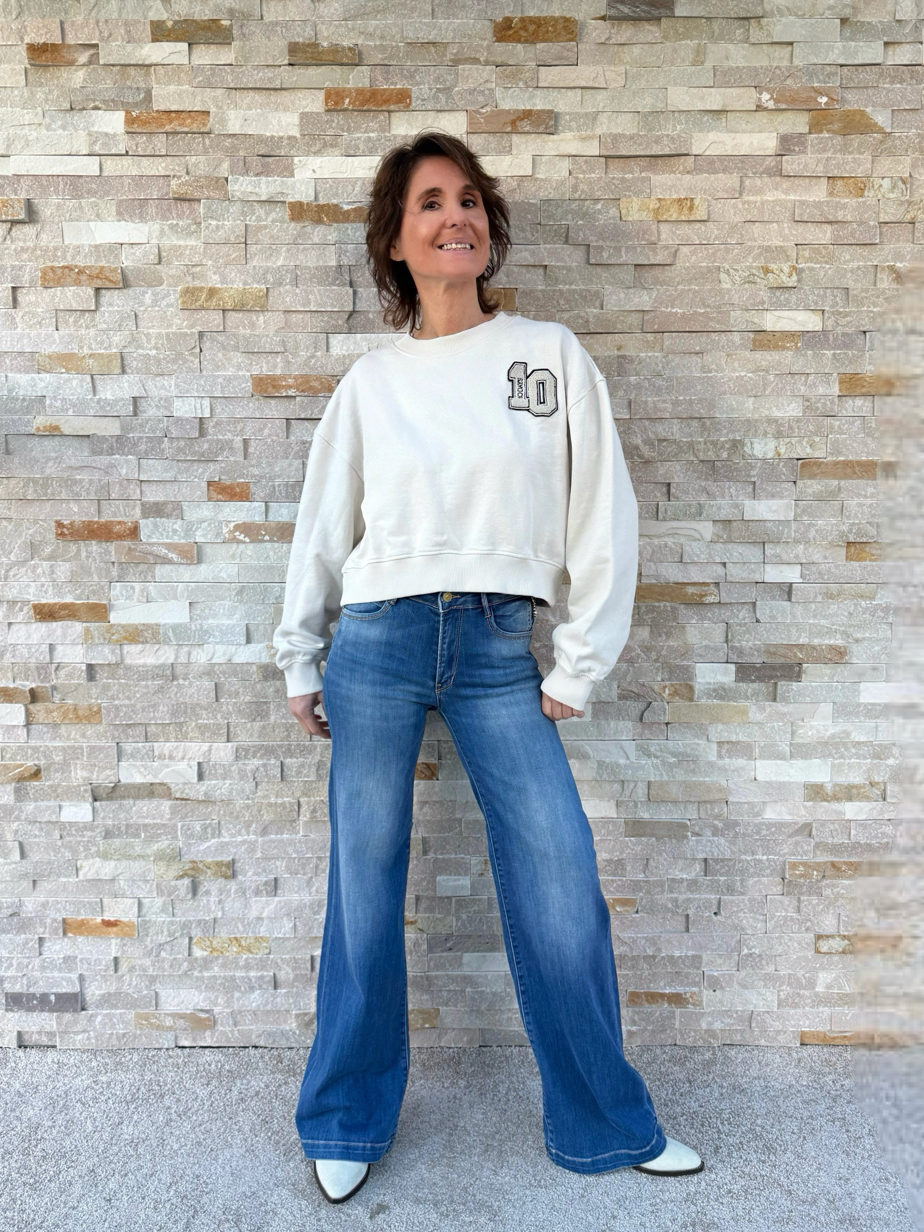 Jeans HIGH FLARE BARCY in mid blue