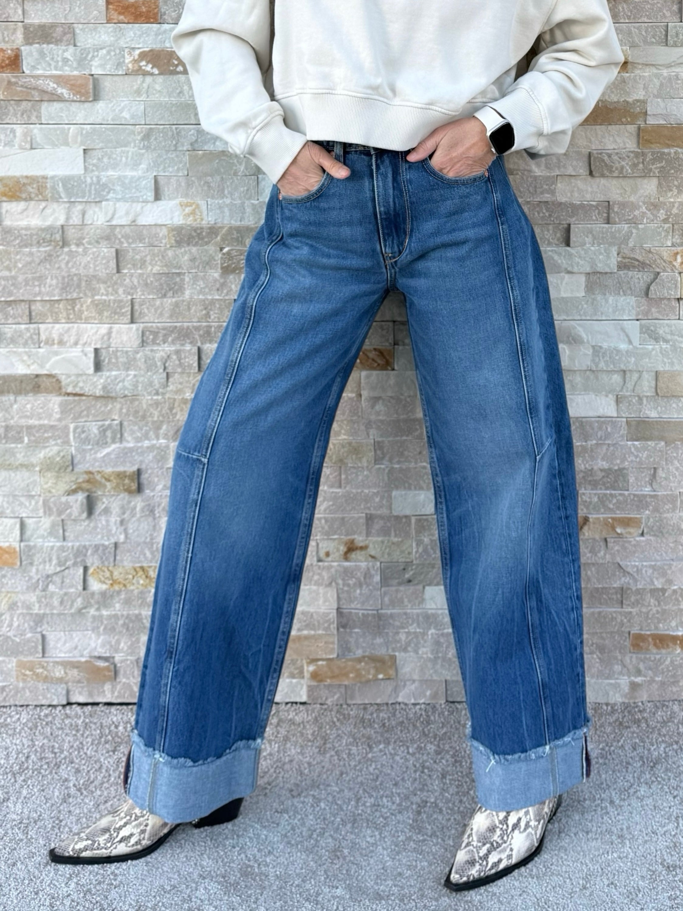 Jeans regular loose Leal blau Nr.3