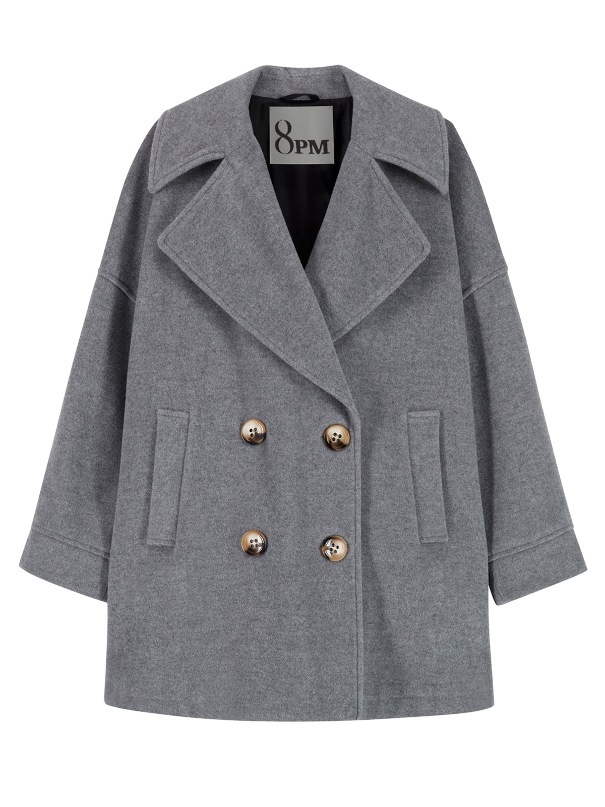 Caban Jacke 2-farbig ARAGONITE Grau