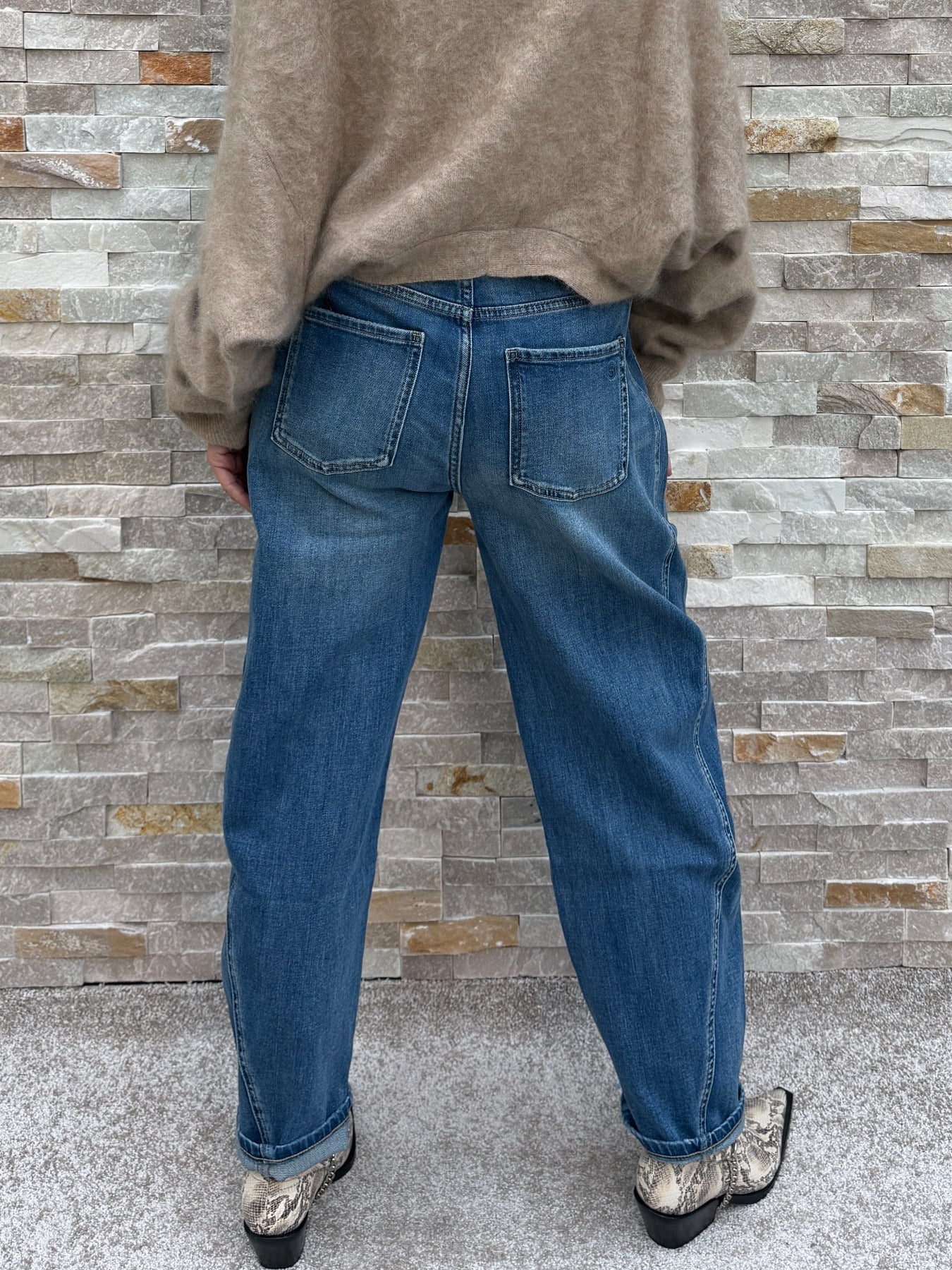 O-Shape Jeans ISABELLA in Domain Blue